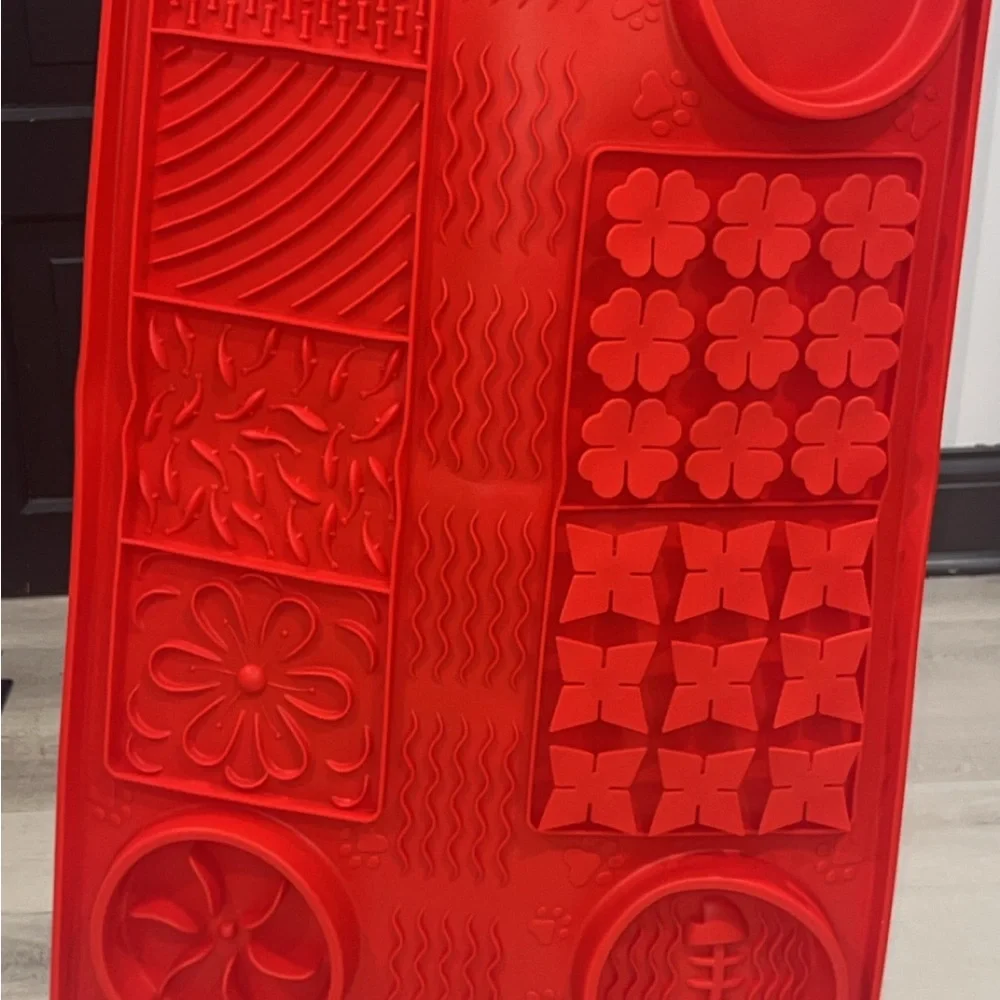 Red Silicone Food Mat